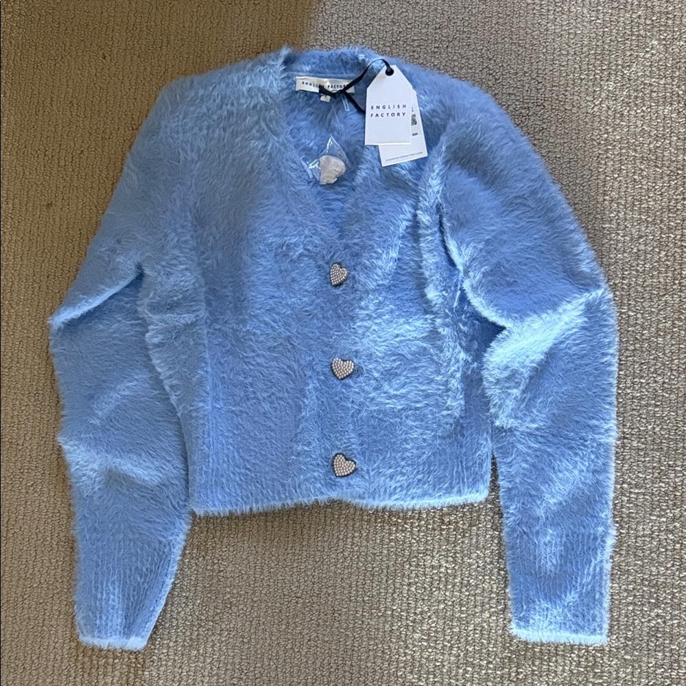 English Factory Blue Sweater